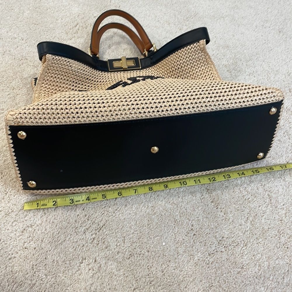Fendi Raffia logo Peekaboo X-Tote - Picture 14 of 17